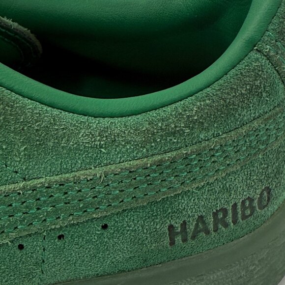 Puma Haribo Kids Suede Lace-Up Sneakers Green Size 1 Gummy Bear Logo Accents - Picture 13 of 16